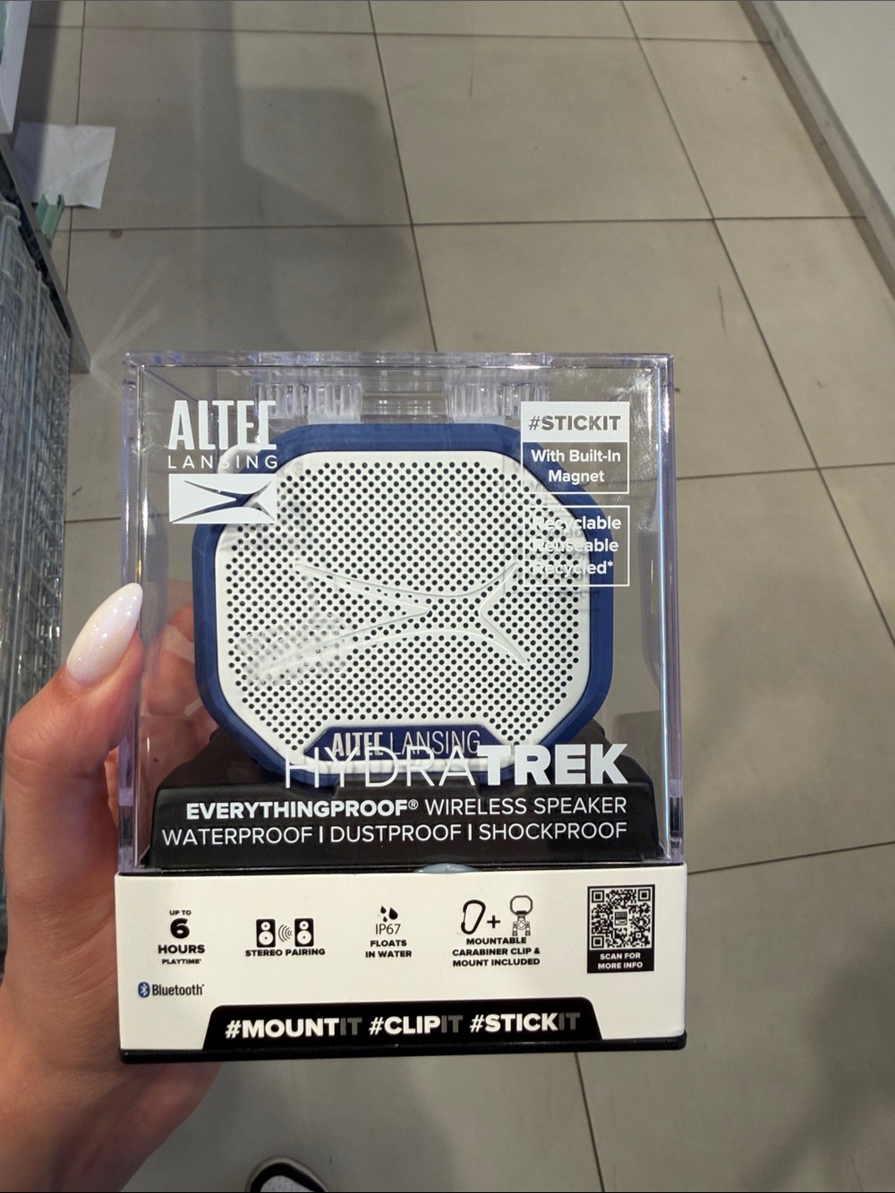 Hydratek Waterproof Wireless Speaker - Blue